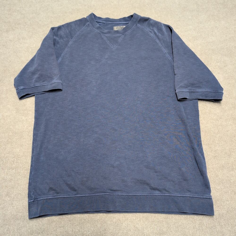 The Territory Ahead Men's Heavyweight Slub Blue T Shirt Size L Tall